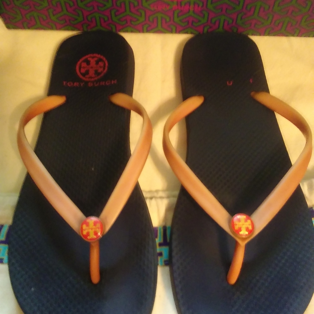 Tory Burch flip flops (Authentic)